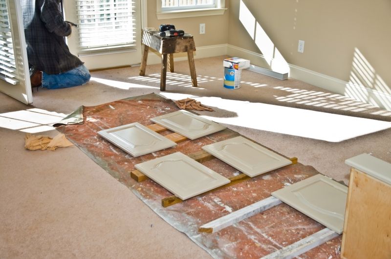 Cupboard Refinishing detail